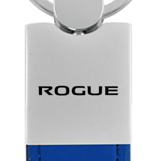 Nissan Rogue Duo Leather / Chrome Key Fob - Blue