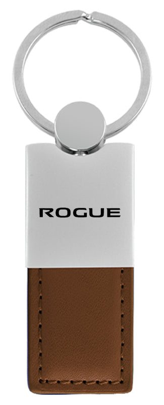 Nissan Rogue Duo Leather / Chrome Key Fob - Brown