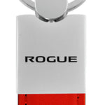 Nissan Rogue Duo Leather / Chrome Key Fob - Red