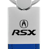 Acura RSX Duo Leather / Chrome Key Fob - Blue