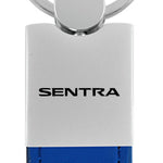 Nissan Sentra Duo Leather / Chrome Key Fob - Blue