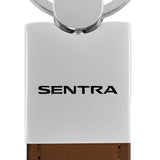 Nissan Sentra Duo Leather / Chrome Key Fob - Brown