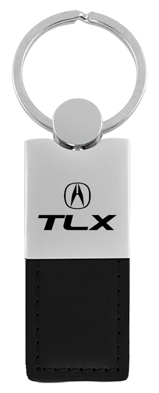 Acura TLX Duo Leather / Chrome Key Fob - Black