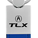 Acura TLX Duo Leather / Chrome Key Fob - Blue