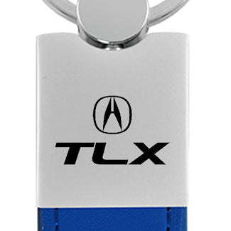 Acura TLX Duo Leather / Chrome Key Fob - Blue