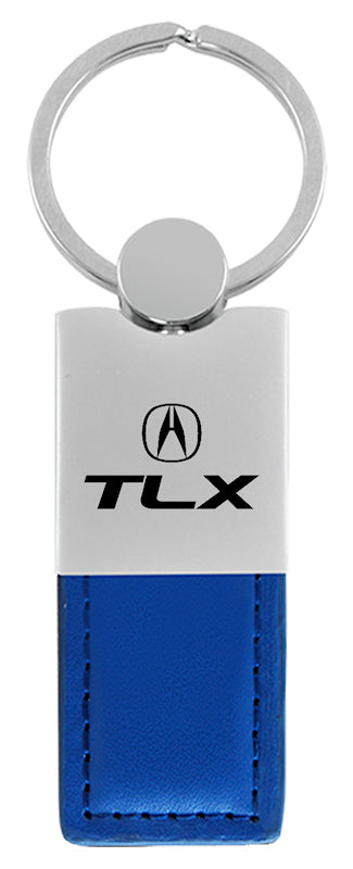 Acura TLX Duo Leather / Chrome Key Fob - Blue