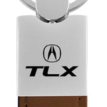 Acura TLX Duo Leather / Chrome Key Fob - Brown