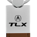 Acura TLX Duo Leather / Chrome Key Fob - Brown