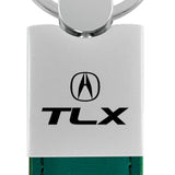 Acura TLX Duo Leather / Chrome Key Fob - Green