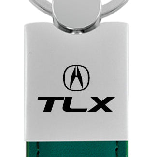 Acura TLX Duo Leather / Chrome Key Fob - Green