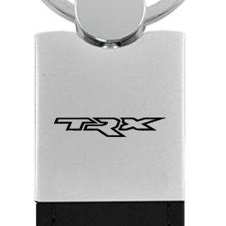 Ram TRX Duo Leather / Chrome Key Fob - Black