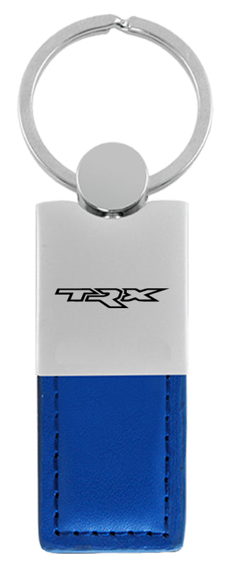 Ram TRX Duo Leather / Chrome Key Fob - Blue