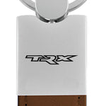 Ram TRX Duo Leather / Chrome Key Fob - Brown