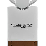 Ram TRX Duo Leather / Chrome Key Fob - Brown