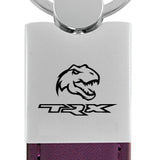 Ram TRX Dino Duo Leather / Chrome Key Fob - Purple