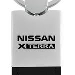 Nissan Xterra Duo Leather / Chrome Key Fob - Black