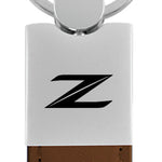 Nissan Z (New) Duo Leather / Chrome Key Fob - Brown