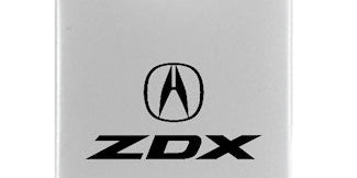 Acura ZDX Duo Leather / Chrome Key Fob - Black