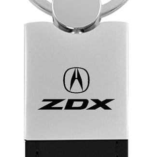 Acura ZDX Duo Leather / Chrome Key Fob - Black