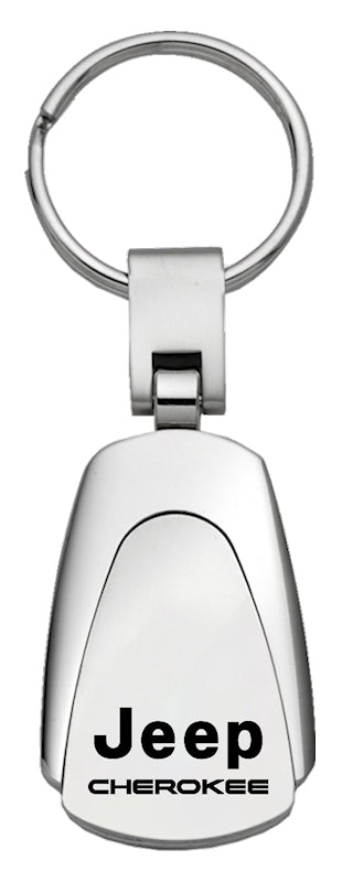 Jeep Cherokee Teardrop Key Fob - Silver