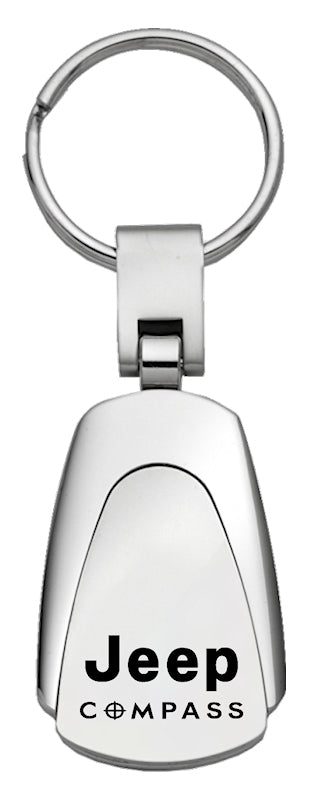 Jeep Compass Teardrop Key Fob - Silver