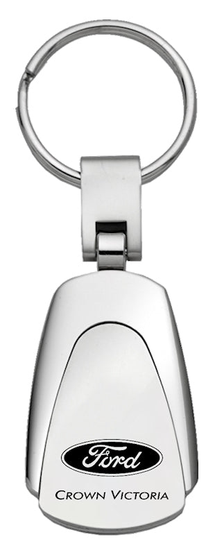 Ford Crown Victoria Teardrop Key Fob - Silver