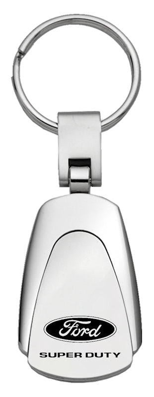 Ford Super Duty Teardrop Key Fob - Silver