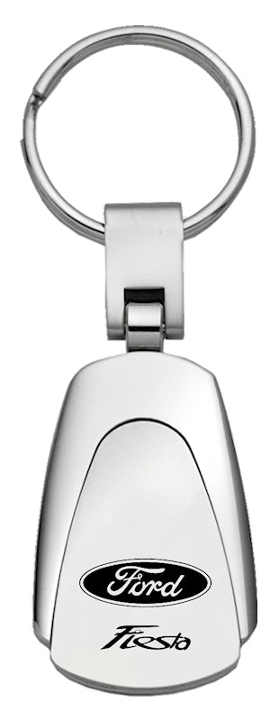 Ford Fiesta Teardrop Key Fob - Silver