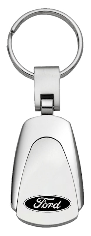 Ford Teardrop Key Fob - Silver