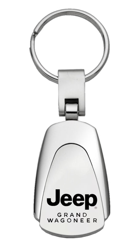 Jeep Grand Wagoneer Teardrop Key Fob - Silver