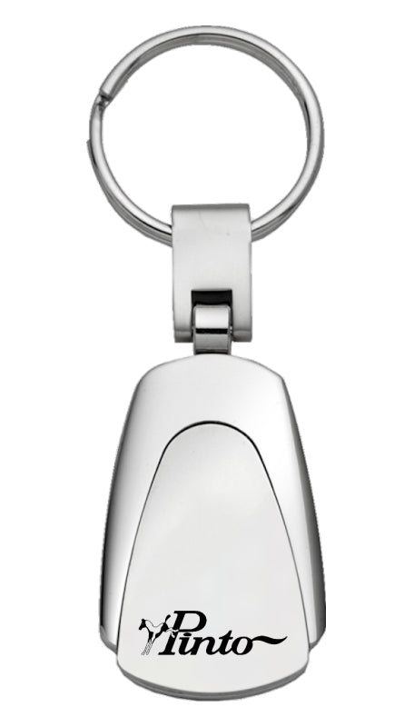 Ford Pinto Teardrop Key Fob - Silver