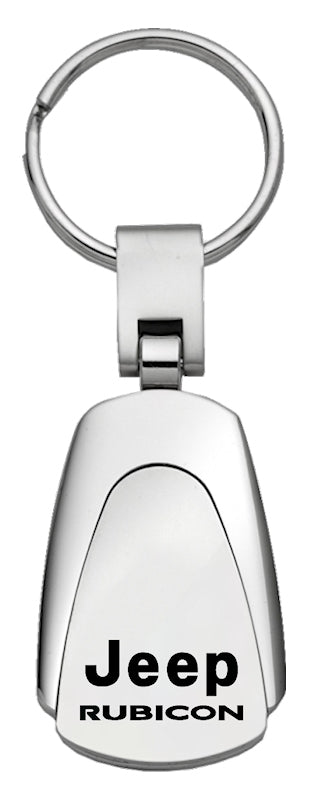 Jeep Rubicon Teardrop Key Fob - Silver