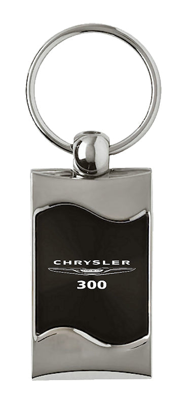 Chrysler 300 Rectangular Wave Key Fob - Black