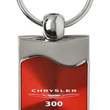 Chrysler 300 Rectangular Wave Key Fob - Red