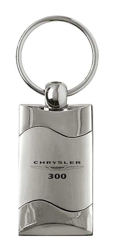 Chrysler 300 Rectangular Wave Key Fob - Silver