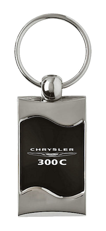 Chrysler 300C Rectangular Wave Key Fob - Black