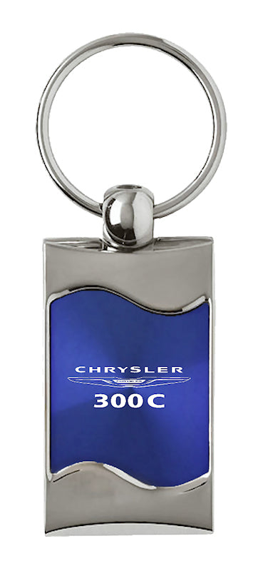 Chrysler 300C Rectangular Wave Key Fob - Blue