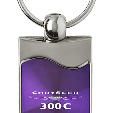 Chrysler 300C Rectangular Wave Key Fob - Purple