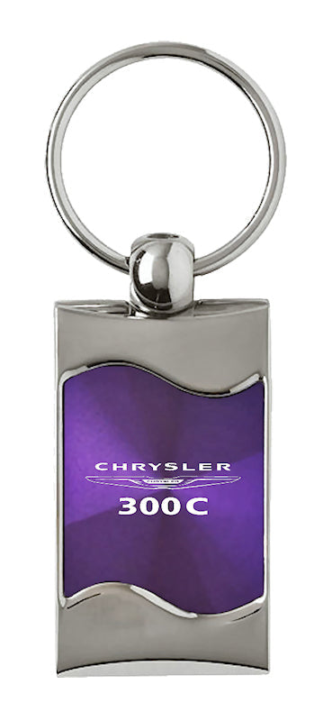 Chrysler 300C Rectangular Wave Key Fob - Purple