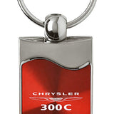 Chrysler 300C Rectangular Wave Key Fob - Red