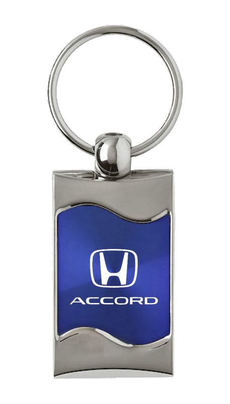 Honda Accord Rectangular Wave Key Fob - Blue