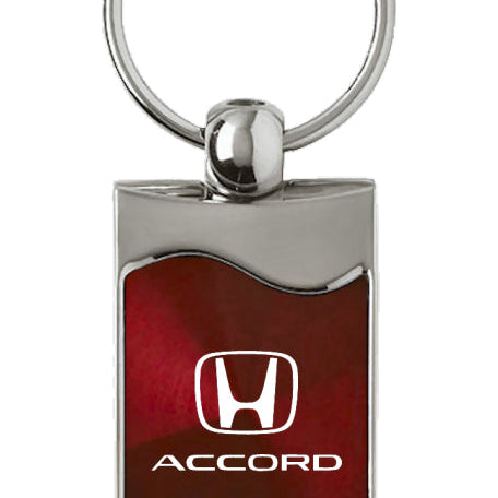 Honda Accord Rectangular Wave Key Fob - Burgundy