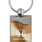 Honda Accord Rectangular Wave Key Fob - Gold