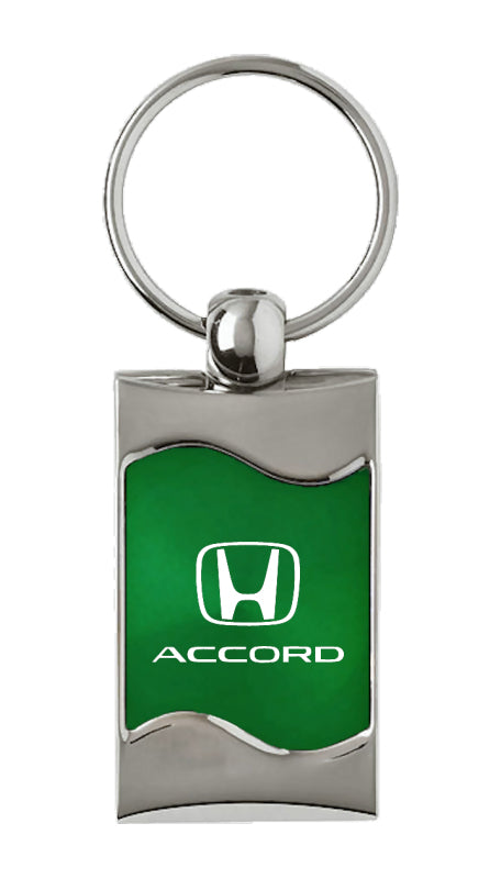 Honda Accord Rectangular Wave Key Fob - Green