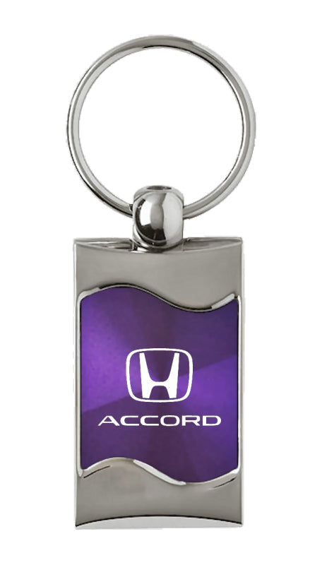 Honda Accord Rectangular Wave Key Fob - Purple