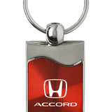 Honda Accord Rectangular Wave Key Fob - Red