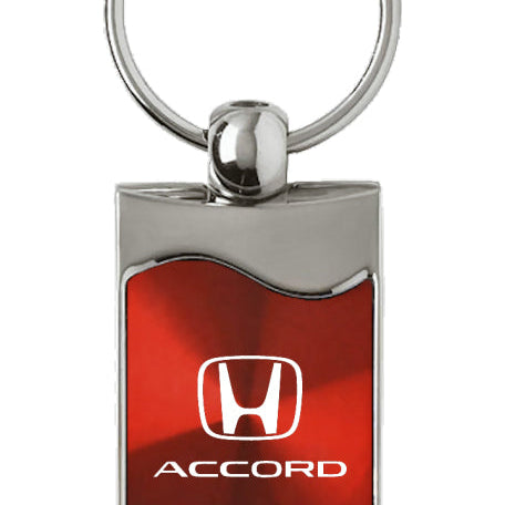 Honda Accord Rectangular Wave Key Fob - Red