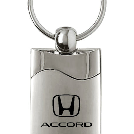 Honda Accord Rectangular Wave Key Fob - Silver