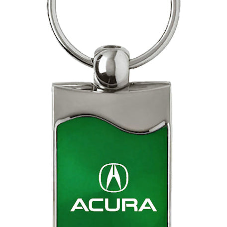 Acura Rectangular Wave Key Fob - Green