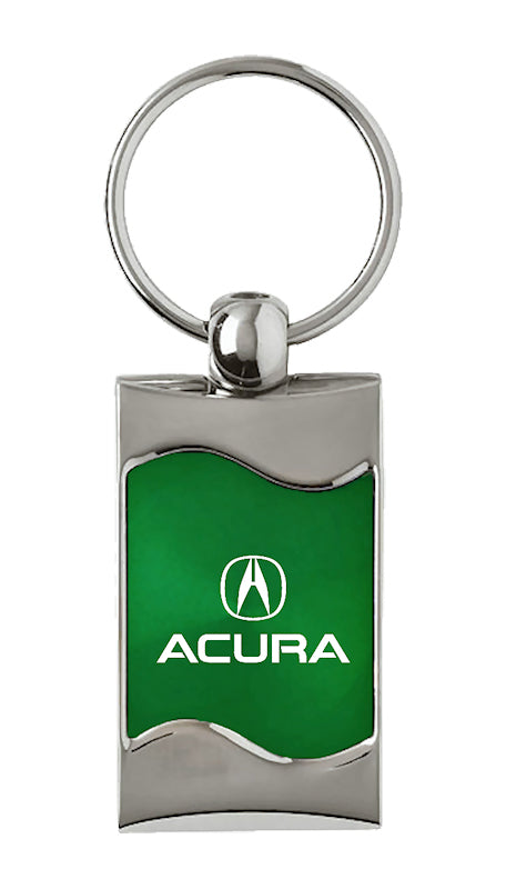 Acura Rectangular Wave Key Fob - Green